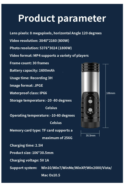4K HD wifi remote Outdoor sports camera Electronic anti-shake waterproof recorder Video photo camera camera toys