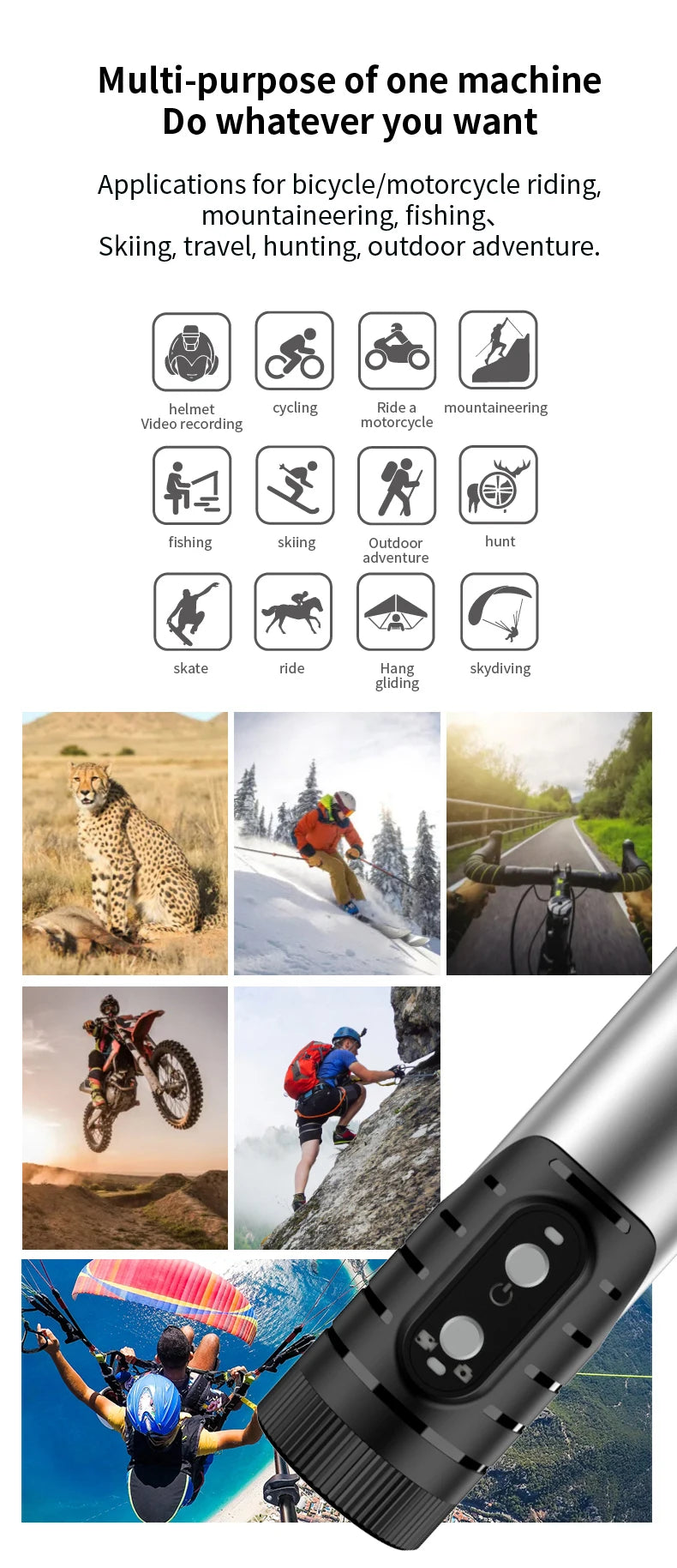 4K HD wifi remote Outdoor sports camera Electronic anti-shake waterproof recorder Video photo camera camera toys